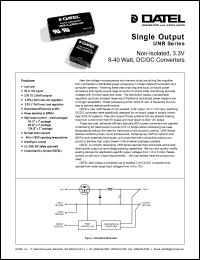 UNR-3.3/2500-D12 Datasheet