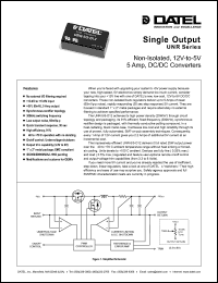 UNR-5/5-D12 Datasheet