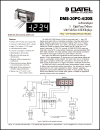 DMS-30PC-4/20S-24GS-I Datasheet