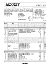 SBA500AA120 Datasheet