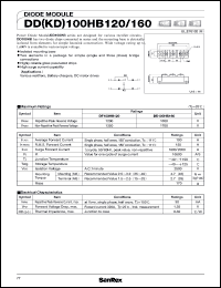 DD100HB160 Datasheet