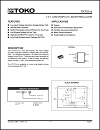 TK70110MTL Datasheet
