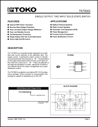 TK70003MCB Datasheet