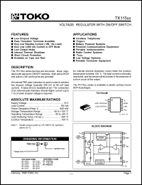 TK11580BX Datasheet