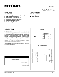 TK15211MTL Datasheet