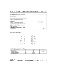 UTCTA31002 Datasheet