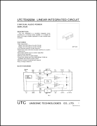UTCTEA2025A Datasheet