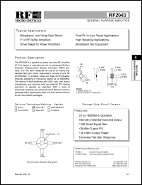 RF2043 Datasheet