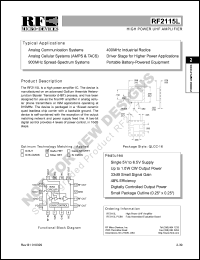 RF2115LPCBA Datasheet