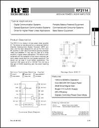 RF2114PCBA Datasheet