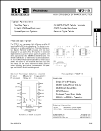 RF2119PCBA Datasheet