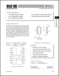 RF2132 Datasheet