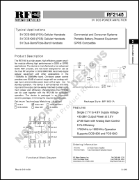 RF2140 Datasheet