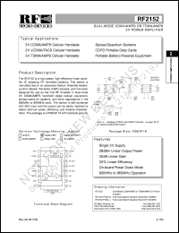 RF2152 Datasheet