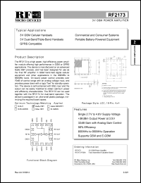 RF2173PCBA Datasheet