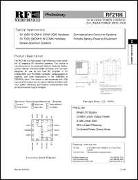 RF2186PCBA Datasheet