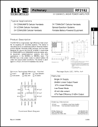 RF2192 Datasheet