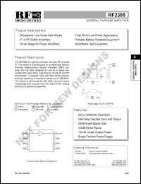 RF2306PCBA Datasheet