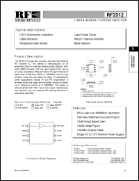 RF2312 Datasheet