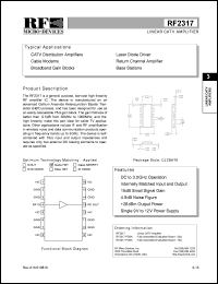 RF2317PCBA Datasheet