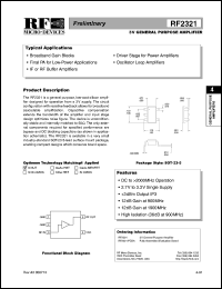 RF2321PCBA Datasheet