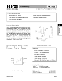 RF2326PCBA Datasheet