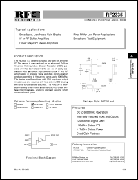RF2335PCBA Datasheet