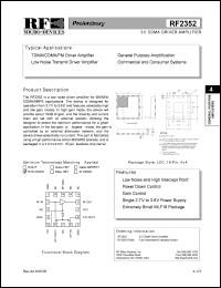 RF2352 Datasheet