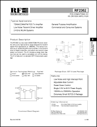 RF2362PCBA Datasheet