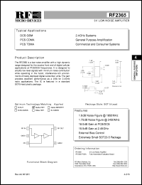 RF2365 Datasheet