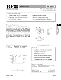 RF2367PCBA Datasheet