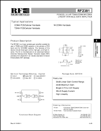RF2381PCBA Datasheet