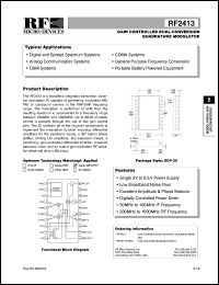 RF2413 Datasheet