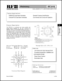RF2416PCBA Datasheet