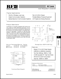 RF2444 Datasheet
