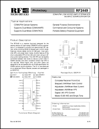 RF2449PCBA Datasheet