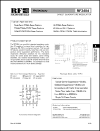 RF2484 Datasheet