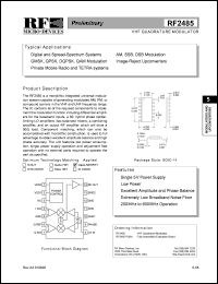 RF2485PCBA Datasheet