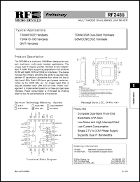 RF2488 Datasheet