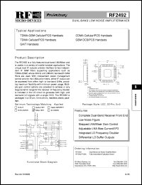 RF2492PCBA Datasheet