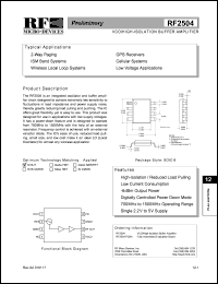 RF2504 Datasheet