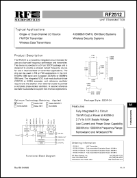 RF2512PCBA-L Datasheet