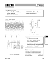 RF2513 Datasheet