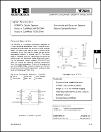 RF2608PCBA Datasheet