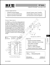 RF2609PCBA Datasheet