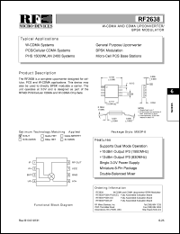 RF2638 Datasheet