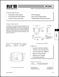 RF2641PCBA Datasheet