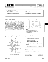 RF2643 Datasheet