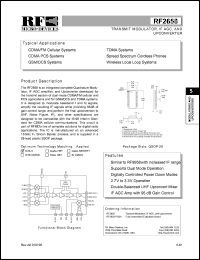 RF2658PCBA Datasheet