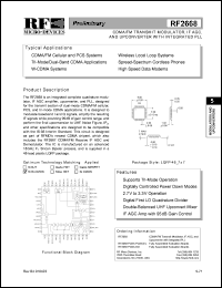 RF2668 Datasheet